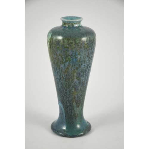 1349 - A Ruskin high fired experimental crystalline type Meiping vase, 1905, inverse baluster form, marbled... 