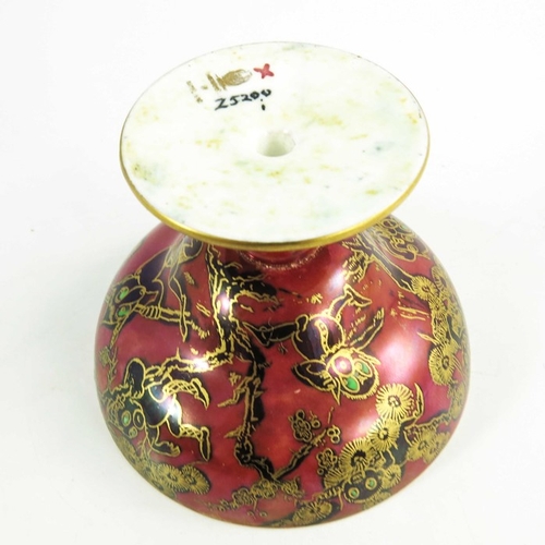 1365 - Daisy Makeig Jones for Wedgwood, a Firbolgs Fairyland lustre Melba cup, Z5200, pedestal ogee form, g... 