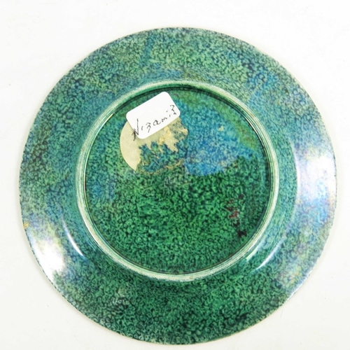 1383 - Daisy Makeig Jones for Wedgwood, a Nizami lustre plate, Z5494, 12.5cm diameter