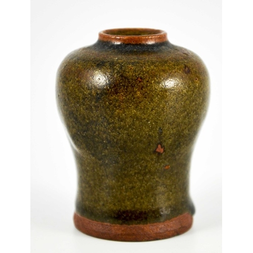 1404 - William Staite Murray, a small studio pottery vase, shouldered inverse baluster form, circa 1924, br... 