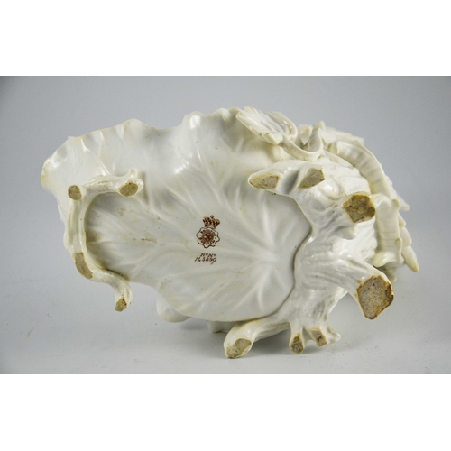 1505 - Charles Noke for Doulton Burslem, a blanc de chine figural dragon centrepiece bowl, circa 1890, mode... 