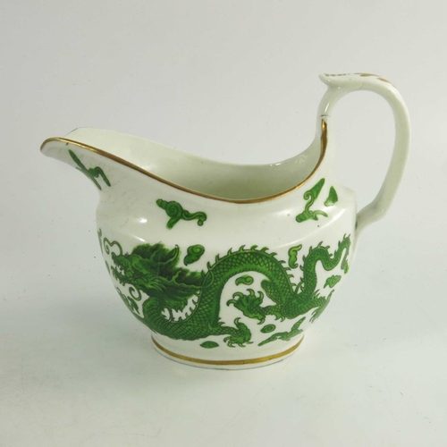 1516 - A Coalport Chinese Dragon egg stand, sauce boat and Spode plate (3)