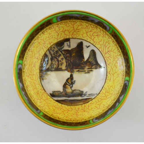 1382 - Daisy Makeig Jones for Wedgwood, a Daventry lustre bowl, Z5419, pedestal form, form, gilt and incise... 