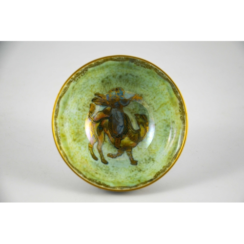 1363 - Daisy Makeig Jones for Wedgwood, a Dragon lustre bowl, Z4829, footed form, gilt marks, 9.5cm diamete... 