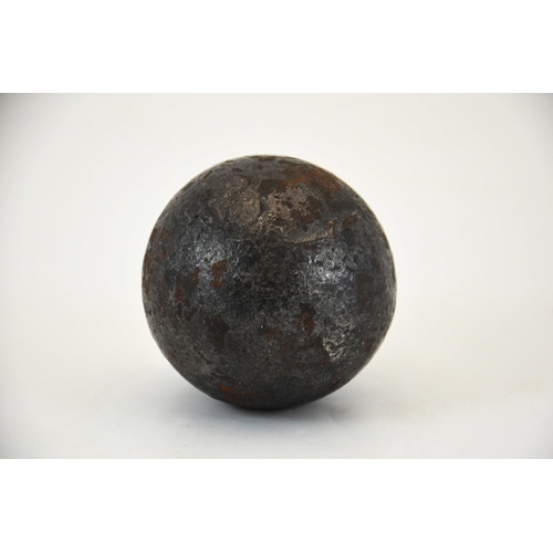 629 - A large saker cannonball, possibly English Civil War era, approx 9cm wide, note: found in a field ne... 