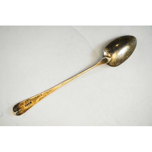 79 - A George III silver basting spoon, Peter, Ann and William Bateman, London 1801, Old English pattern,... 