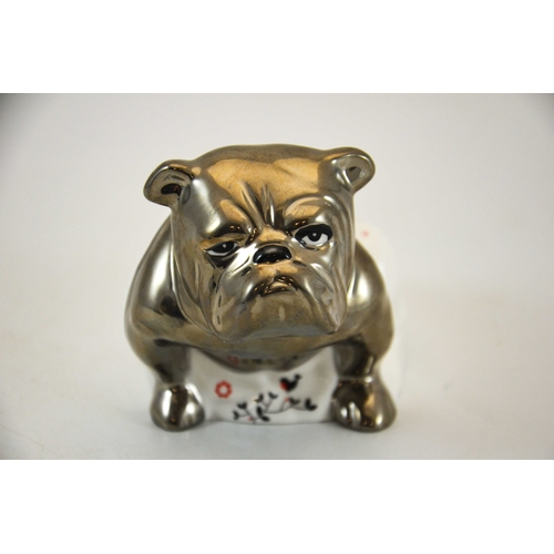 927 - Royal Doulton figure, Alfie bulldog, silver highlights colouway, printed marks