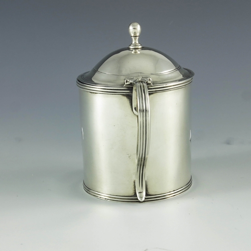 2001 - George Smith and Thomas Hayter, London 1799, a George III silver mustard pot, cylindrical form with ... 