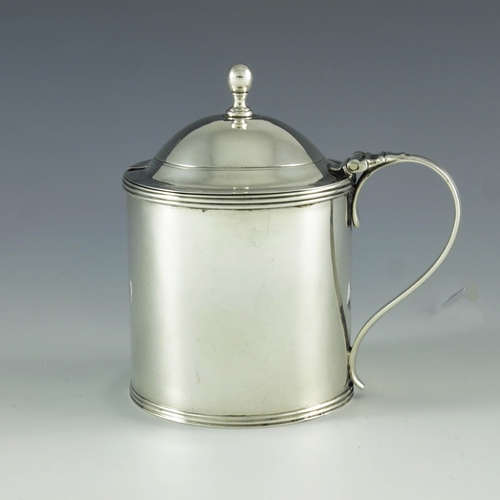 2001 - George Smith and Thomas Hayter, London 1799, a George III silver mustard pot, cylindrical form with ... 