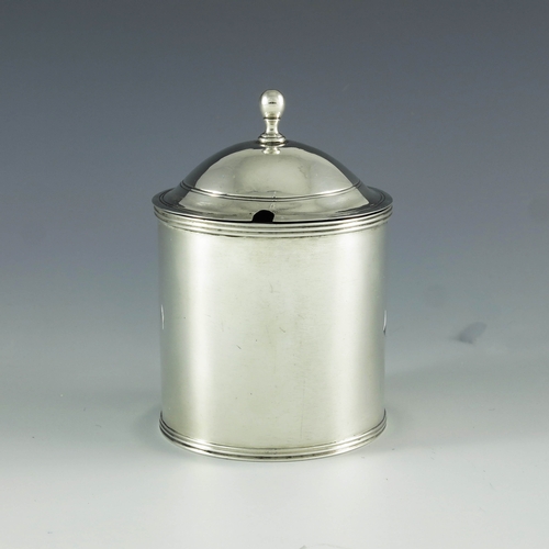 2001 - George Smith and Thomas Hayter, London 1799, a George III silver mustard pot, cylindrical form with ... 