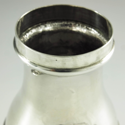 2005 - John Gamon, London 1734, a George II silver blind mustard pot, footed baluster form with moulded ban... 