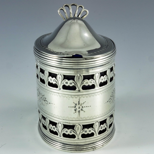 2007 - Peter, Ann and William Bateman, London 1800, a George III silver mustard pot, straight sided oval fo... 