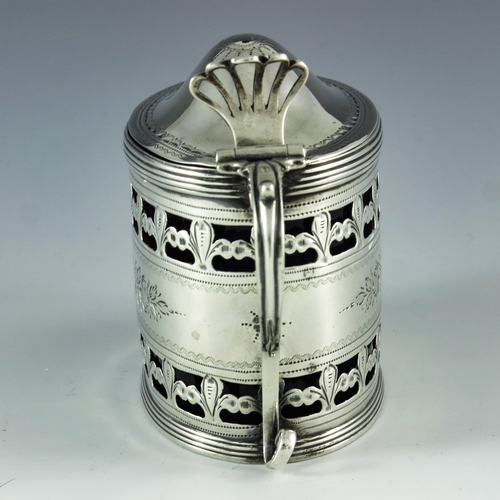 2007 - Peter, Ann and William Bateman, London 1800, a George III silver mustard pot, straight sided oval fo... 