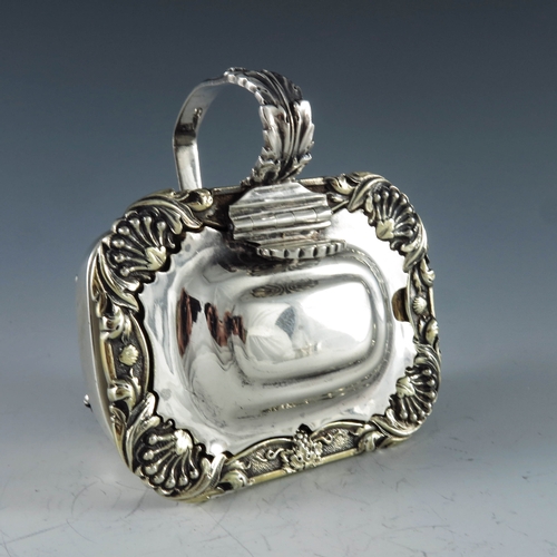 2014 - Solomon Hougham, London 1817, a George III silver mustard pot, of rectangular form, the plain body r... 