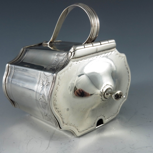 2015 - Solomon Hougham, London 1792, a George III silver mustard pot, square section octagonal ovoid form, ... 