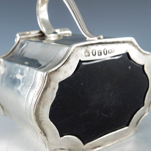 2015 - Solomon Hougham, London 1792, a George III silver mustard pot, square section octagonal ovoid form, ... 