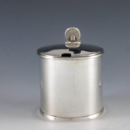 2025 - Robert I & David Hennell, London 1796, a George III silver mustard pot of straight sided cylindrical... 