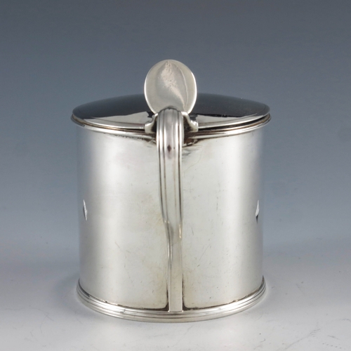 2025 - Robert I & David Hennell, London 1796, a George III silver mustard pot of straight sided cylindrical... 