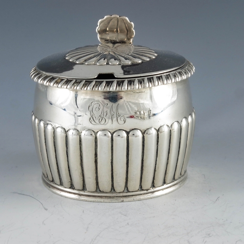 2031 - Rebecca  Emes and Edward Barnard, London 1817, a George III silver mustard pot, squat barrel form, h... 