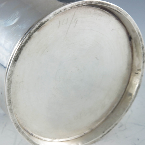 2039 - John McKay, Edinburgh 1817, a George III Scottish silver mustard pot plain cylindrical form with ste... 