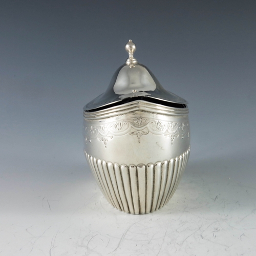 2056 - Peter, Ann and William Bateman, London 1801, a George III silver mustard pot, oval boat form with do... 