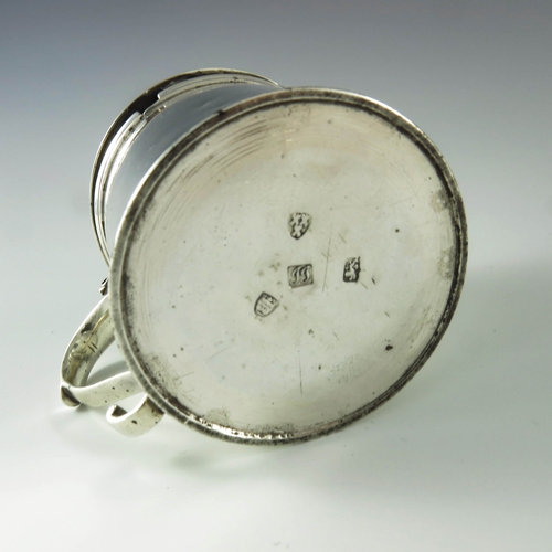 2065 - John Jobson, Newcastle circa 1770, a George III Provincial silver mustard pot of plain cylindrical f... 