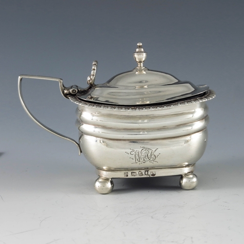 2077 - Robert Cattle and James Barber, York 1812, a George III Provincial silver mustard pot, double ogee m... 