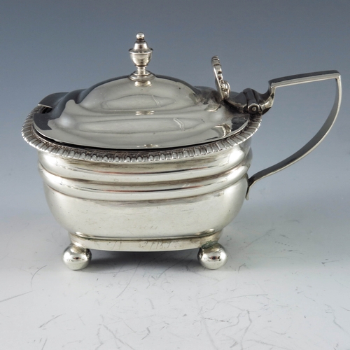 2077 - Robert Cattle and James Barber, York 1812, a George III Provincial silver mustard pot, double ogee m... 