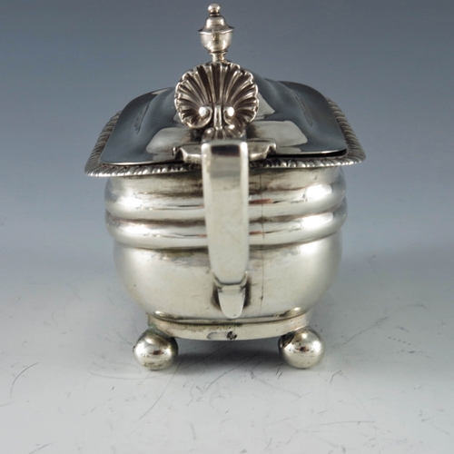 2077 - Robert Cattle and James Barber, York 1812, a George III Provincial silver mustard pot, double ogee m... 