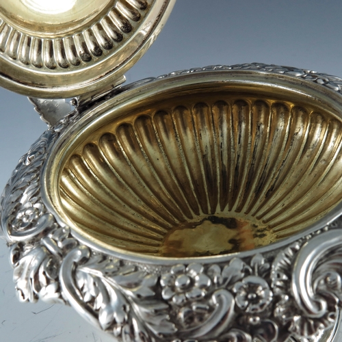 2083 - Rebecca Emes and Edward Barnard, London 1816, a George III silver and gilt lined mustard pot of comp... 