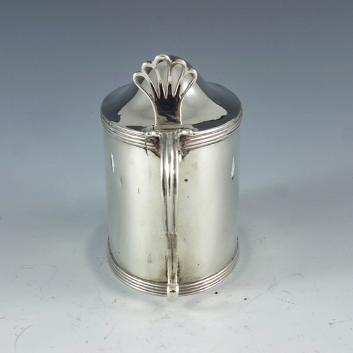 2092 - Peter and Ann Bateman, London 1796, a George III silver mustard pot, straight sided oval form, plain... 