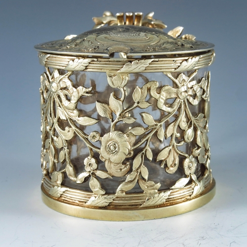 2103 - Henry Chawner or Henry Cowper, London 1812, a George III silver gilt mustard pot, cast and reticulat... 