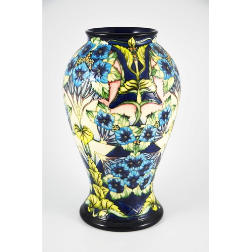 1075 - Philip Gibson for Moorcroft, a large Profusion limited edition vase, circa 2001, inveserse baluster ... 