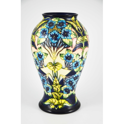 1075 - Philip Gibson for Moorcroft, a large Profusion limited edition vase, circa 2001, inveserse baluster ... 