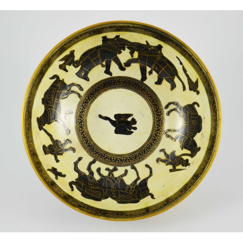 1367 - Daisy Makeig Jones for Wedgwood, a large Lahore lustre bowl, Z5266, Imperial form, gilt marks, 25cm ... 