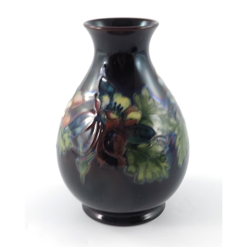 392 - Walter Moorcroft, a Flambe Columbine vase, circa 1960, baluster form, impressed marks and underglaze... 