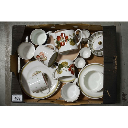 408 - Susie Cooper, patterned tea wares.  (10+)