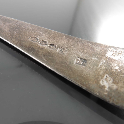 98 - A George III silver metamorphic basting strainer spoon, William Eley, William Fearn and William Chaw... 