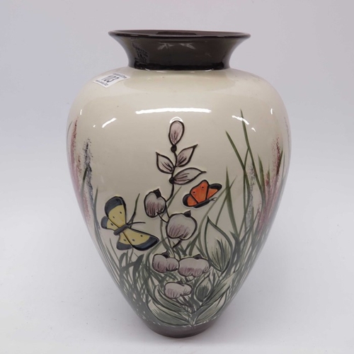 103 - Lorna Bailey for Old Ellgreave Pottery, circa 1997,  Summer Garden vase, inverse baluster form, prin... 