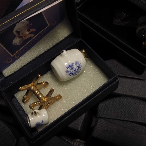 6 - Christine Von Gampe, Mayfair Edition, a collection of miniatures, each boxed, with faux book present... 