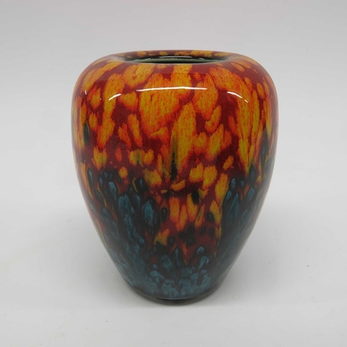 918 - A Poole pottery Calypso vase, ovoid form, 23cm high together with a Poole pottery Living Glaze Galax... 