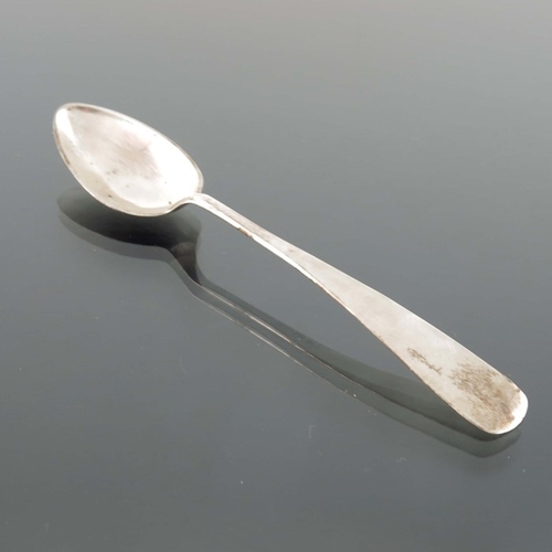 36 - A set of six German silver teaspoons, D Tho Aspern, circa 1910, together with an Estonian silver spo... 