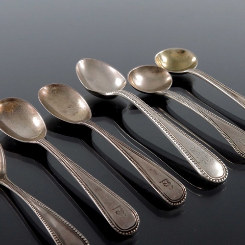 92 - A collection of George III and Victorian silver condiment spoons, various makers and dates, Old Engl... 