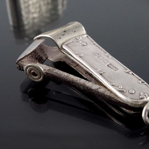 161 - A George V silver penknife, Asprey and Co., Sheffield 1931, together with an Edwardian cigar cutter ... 