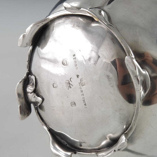 190 - Paul Storr, a William IV silver teapot, Storr and Mortimer, London 1831, melon form, realistically m... 