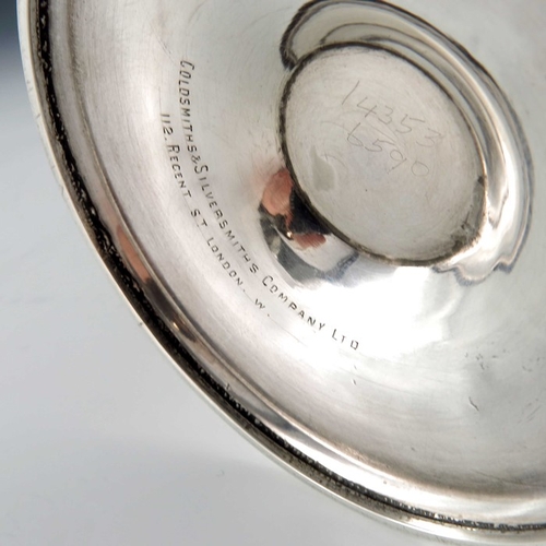 212 - Kate Harris for William Hutton, an Arts and Crafts silver and glass vase, Goldsmiths and Silversmith... 