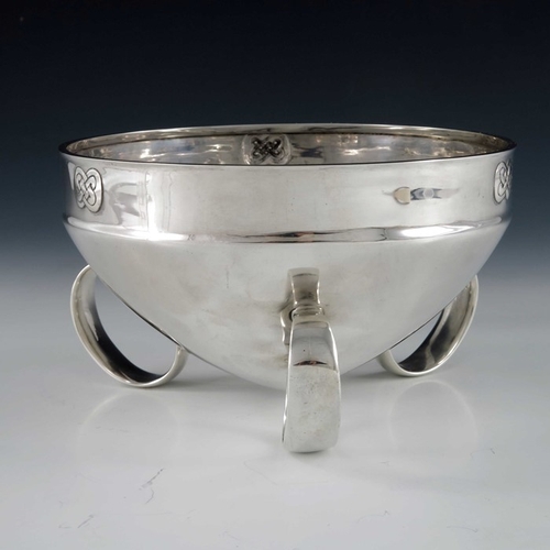 213 - Archibald Knox for Liberty and Co., an Arts and Crafts Cymric silver bowl, Birmingham 1902, squat am... 