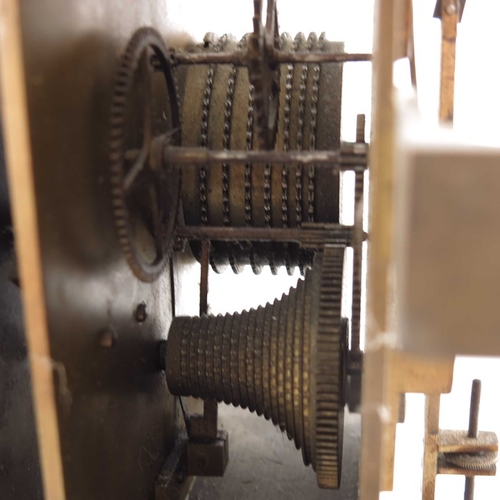 391 - James McCabe, Royal Exchange, London, 19th century clock movement and dial, the 6 inch brass dial wi... 