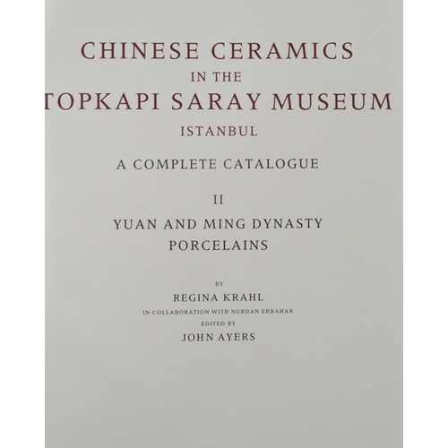 449 - Krahl, R. 1986, Chinese Ceramics in the Topkapi Saray Museum, Istanbul, Volume II, Yuan and Ming Dyn... 