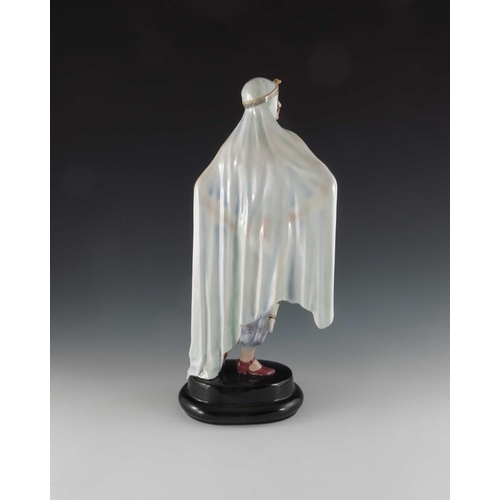 606 - Josef Lorenzl for Goldscheider, Aida figure, model 5281, designed circa 1923, incised signature to t... 